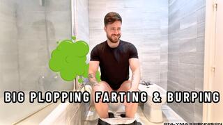 BIG PLOPPING FARTING & BURPING