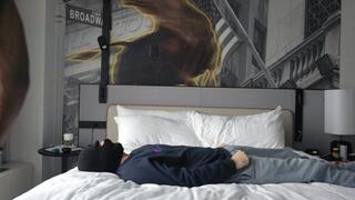 farting on my slave while I eat