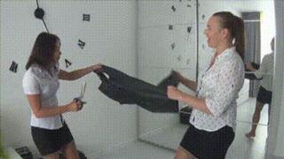 We cut dress of your ugly wife lf