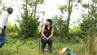 Over The Knee Spanking Outdoors