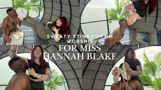 Sweaty stinky CFNM foot and scent worship for Miss Hannah Blake (HD1080p)