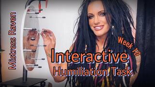 INTERACTIVE HUMILIATION TASK 2023 - WEEK 10