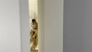 spying on his stepmother and touching her (legs)