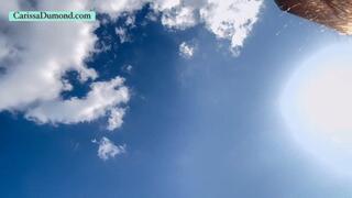 Carissa playing underwater with the Texas sun