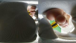 3DVR180 XIAOYU ANNA POV tramples on shoes to look for dwarfs