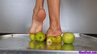 Big Feet Apple Crush - Food Crushing - HD MP4