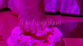 Strawberry Cake Between My Pretty White Toes