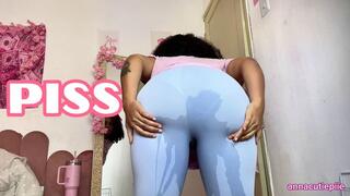 Pee Desperation Accident Turns Into Pussy Play with Vibrator