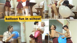 balloon fun in school - mp4 720p
