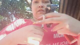 Smoking my first cigarette of the week