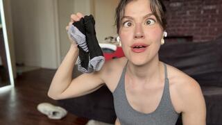 Nagging Girlfriend Sniffs Socks