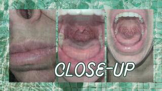 Close up throat and nose