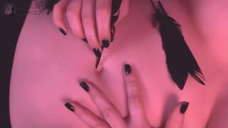 Bellygasm agony self tickling belly button part two