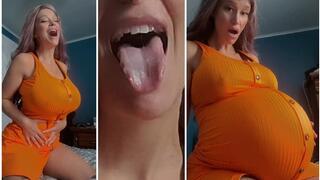 I eat all of you, belly bigger and noises