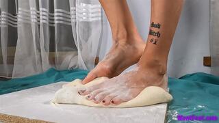 Trinity Barefoot Dough Crush - Food & Objects - HD MP4