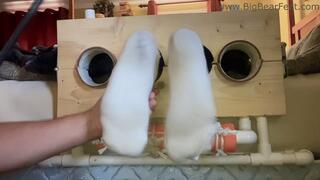 Tickle and Bastinado II - tickling and bastinado to big wide feet