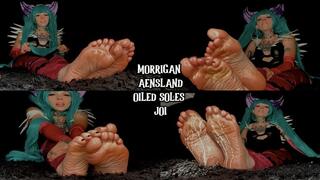 Morrigan Aensland Oiled Soles JOI