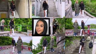 BlackAngel LLWC The Reluctant Tourist Struggling On Stairs (in HD 1920X1080)