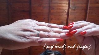 Long hands and fingers