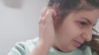 Ear Cleaning Fetish with 15 Days of Wax Buildup, Real Dirty Earwax Removal, Intimate Close-Up Ear Hygiene Clip