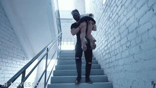 Slava - Naive Blonde in Trouble - Tickling Interrogation and Catsuit Torment (FULL HD MP4)