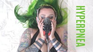 Leela Lapin Dons an Aviator Mask and Breathes HEAVILY while Masturbating in Hyperpnea