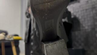 Kahina crushes plantain and eggs