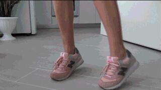 sweaty dirty stinky legs and sneakers c