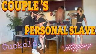 REAL CUCKOLD: COUPLE'S PERSONAL SLAVE (ENGLISH SUBTITLES)