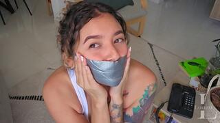 Ungag Challenge: Luana vs Duct Tape Strips