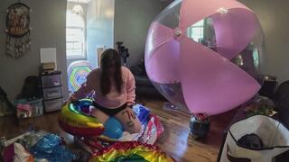 mylar and latex humping and popping