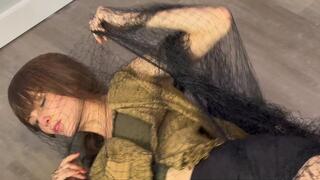 Scarf-Wrapped Student Caught in Clever Net Trap