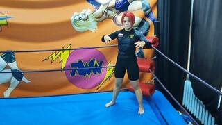 Wrestling champion girl vs guy