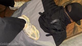 Goddess Lohan - Trampling the Slave on the Highway Median - HD