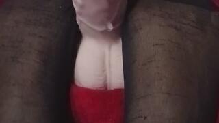 Sensual Dildo Ride in Sexy Pantyhose