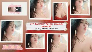 My Softest Thick Smokey Exhales - Smoking Marlboro Red Cigarette