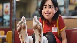 SMELLY SOCKS OF FAST-FOOD GIRL