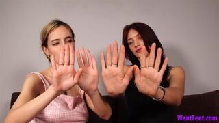 Big and Small Hands Tease - Hand Comparison - HD MP4