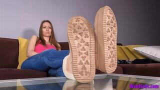 Barefoot Stinky Boots - Sweaty Feet - HD MP4