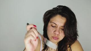 Eating my dinner with a lot of noise from my mouth