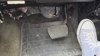 New Model Evalynn Driving in Converse part 1