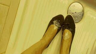 Cum on my ballet flats AVI