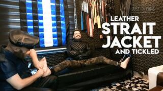 Leather Straitjacket and Tickled (720p) Gay Bondage - Gay Domination - Foot Fetish - Tickling - Bondage