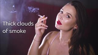 Thick clouds of smoke