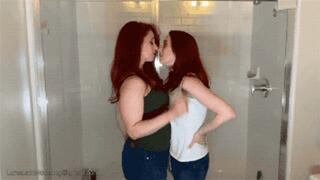 Nose To Nose Bathroom Rematch - Andrea Rosu And Luna Lain WMV