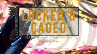 Locked & Caged: Chastity Mesmerization and Ebony Goddess Gloved Hands Worship ASMR Whispered