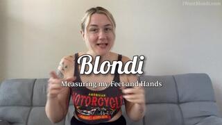 Measuring my Feet and Hands