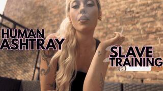 Human Ashtray Slave Training