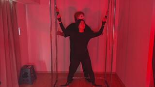 Ria Kanda – Tickled in Black Tights and Standing X-Restraint