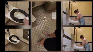BLACK PUBLIC TOILET SEAT HUMILIATION OBSERVATIONS